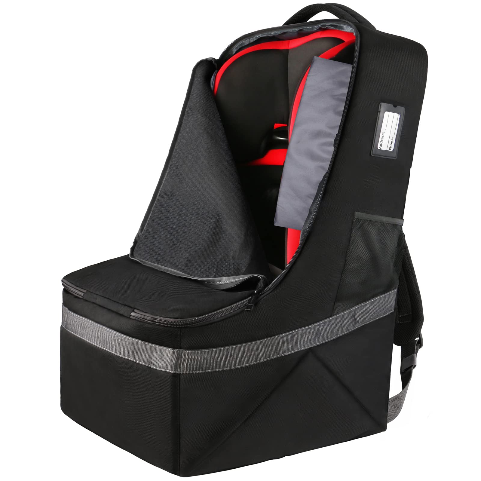 YOREPEK Padded Car Seat Travel Bag Backpack, Toddler Travel Essentials | Fits Mo