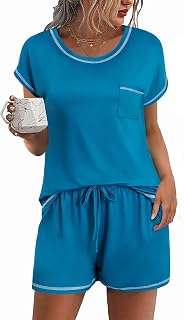 Ekouaer Silk Pajamas for Women 2 Piece Set Satin Pajamas Long Sleeve Button Down Loungewear Comfy Sleepwear