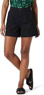 Amazon Essentials Women's High-Rise Relaxed-Fit A-line Elastic Back Shorts