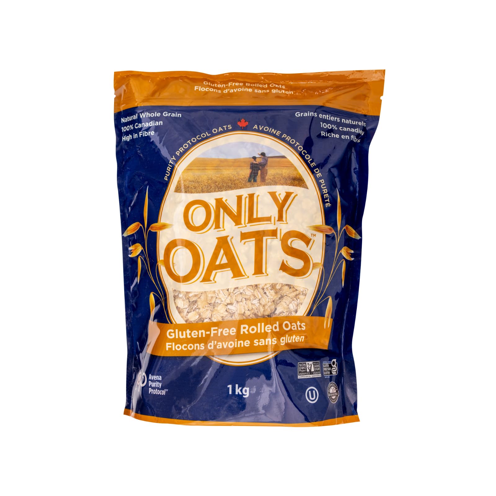 Only Oats, Gluten Free Rolled Oats, 1 bag of 1kg