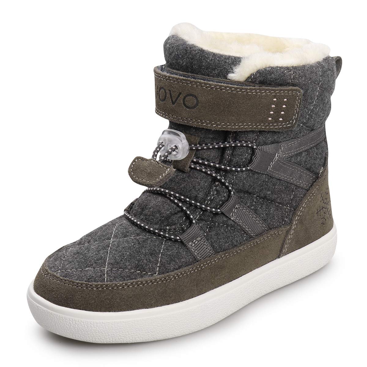UOVO Boys Snow Boots Boys Winter Boots for Kids Waterproof Winter Snow Boots for