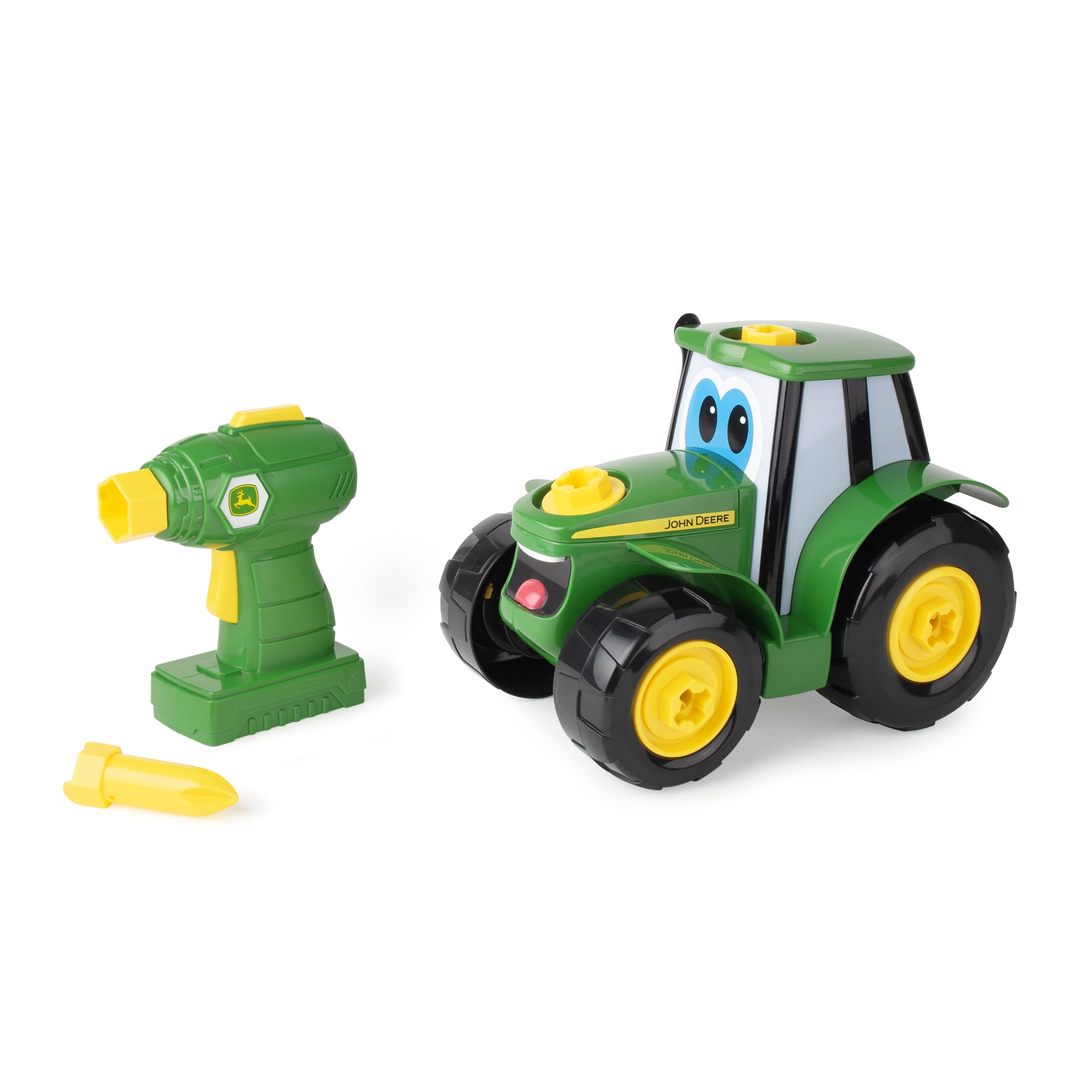 John Deere Build A Johnny Tractor, 16 Piece Building Farm Toy Car, Tractor Toy W