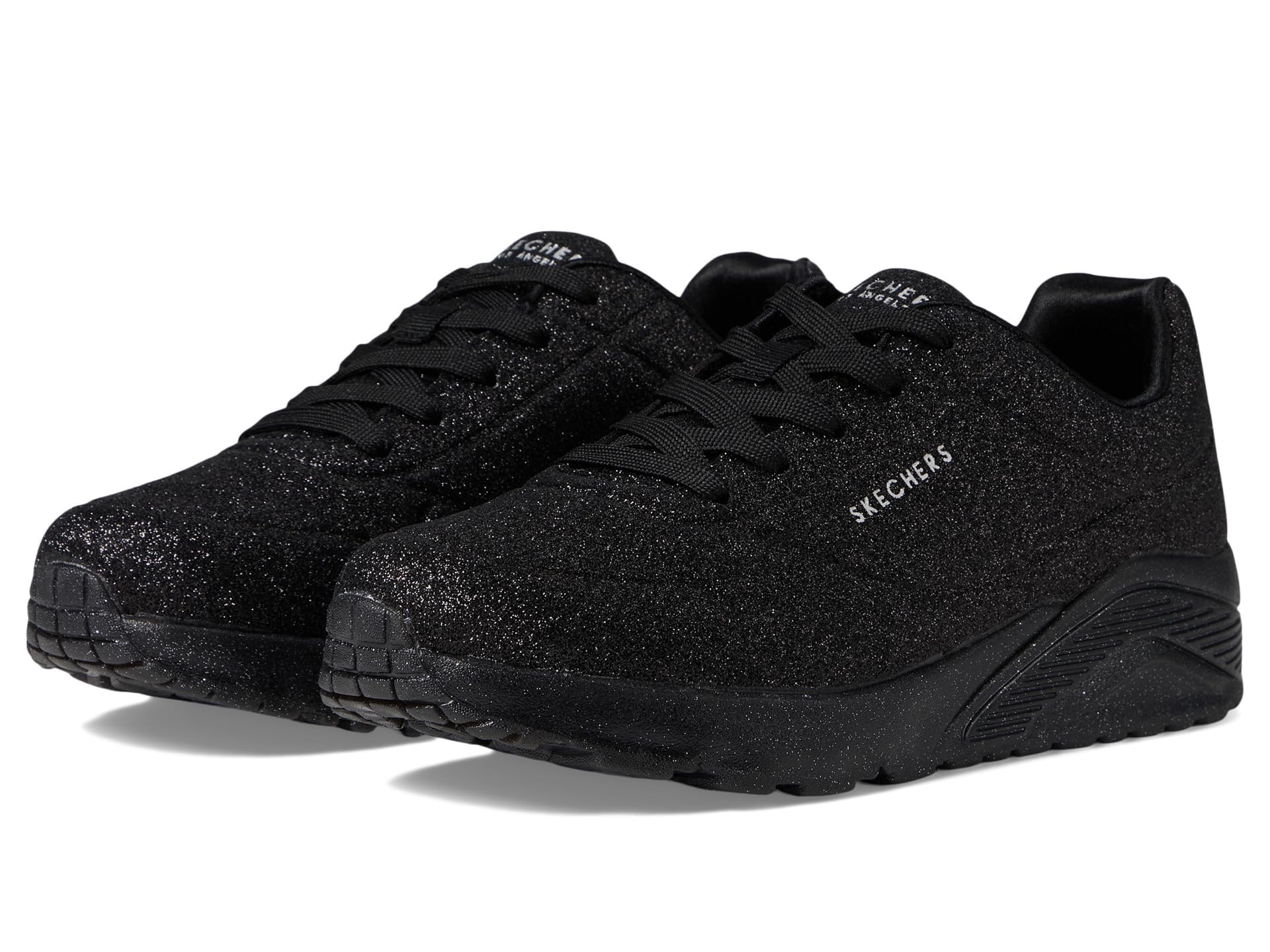 Skechers Girls' UNO Ice Trainers, black, 11 UK Child