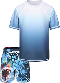 Aisyee UV Shirt Children's Swimming Trunks Boys Swimsuit Set 98 164/3-16