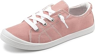 Womens Slip On Shoes, Canvas Low Top Sneakers, Casual Classic Flat Shoes