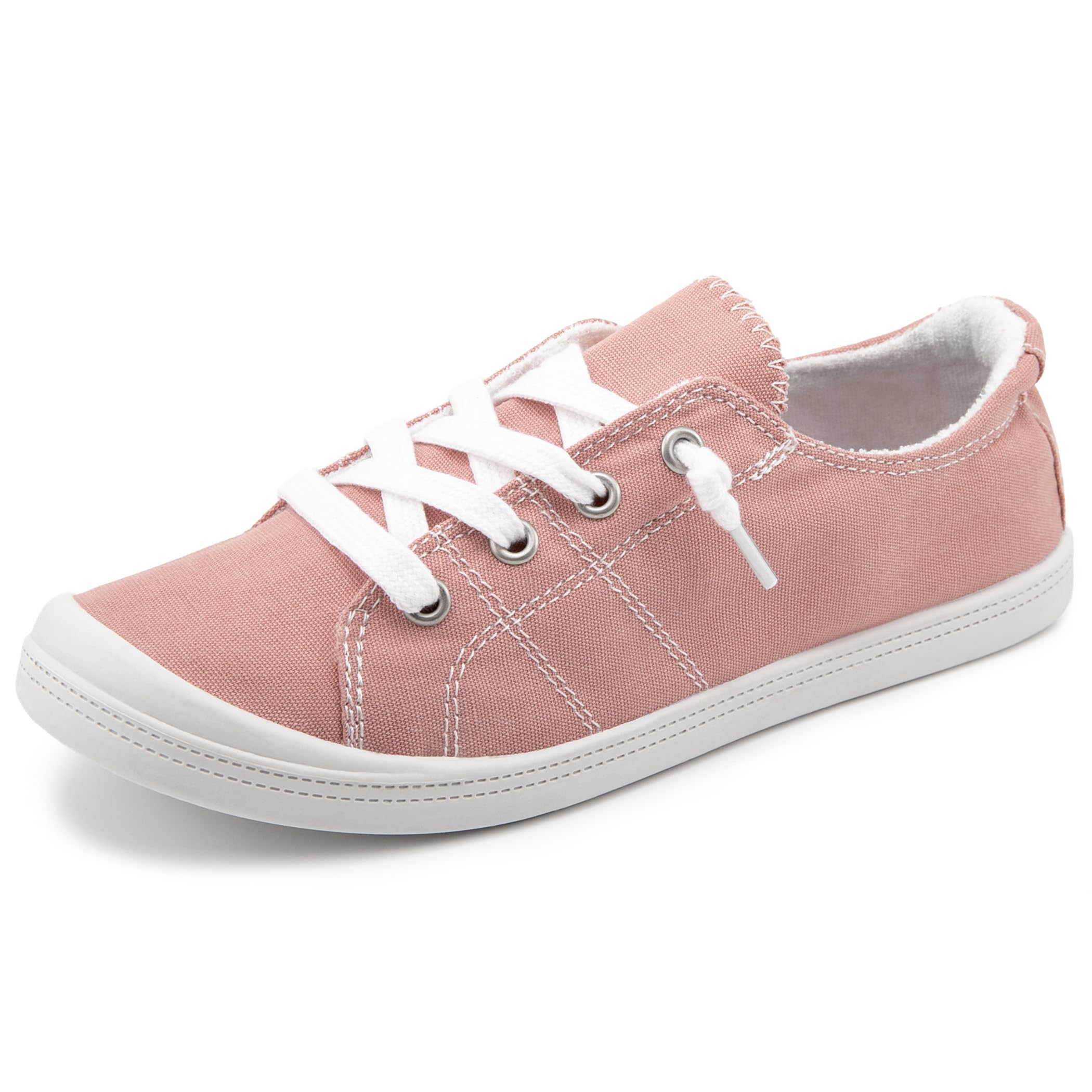 Womens Slip On Shoes, Canvas Low Top Sneakers, Casual Classic Flat Shoes
