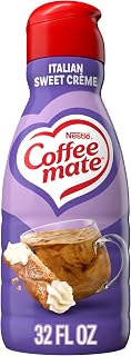 Coffee mate Italian Sweet Crème Flavored Coffee Creamer, Non-Dairy, Gluten-Free, Liquid Creamer for Coffee, Cholesterol Free, 63 Servings