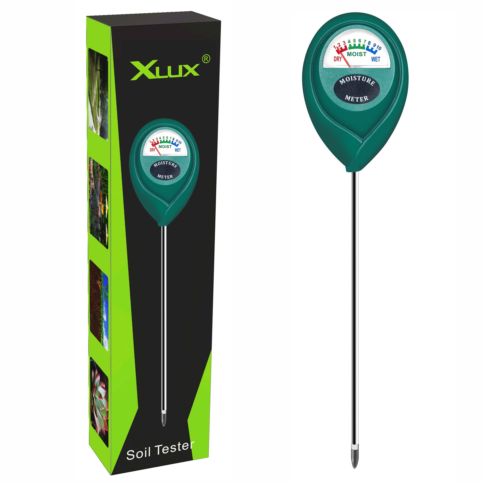 XLUX Plant Soil Moisture Meter, for Indoor and Outdoor use, Battery-Free | Since