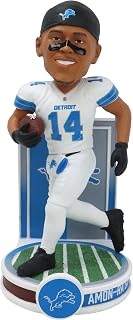 Amon-Ra St Brown Detroit Lions Banner Series White Jersey Bobblehead NFL