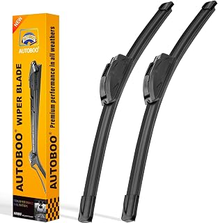 AUTOBOO 26" and 18" Windshield Wipers Blades (Pack Of 2) | OEM Quality Premium All-Seasons Wiper blades,Stable and Quiet wiper blades