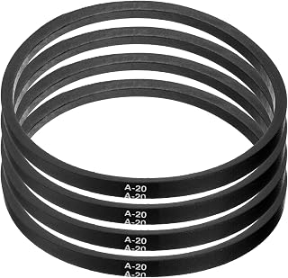 uxcell 4pcs A20 or 4L220 Classic Wrapped Rubber V-Belt, 20"(508mm) Inside Circumference, A Profile V Belt