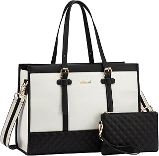 LOVEVOOK Laptop Bag for Women, 15.6 Inch Computer Tote Bags Purse for Work