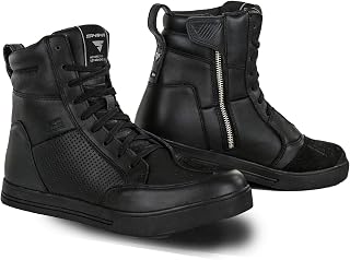 SHIMA Blake Boots Motorcycle Boots for Men Ventilated Leather Shoes Motorbike Short Ankle Protector Urban Bike Classic