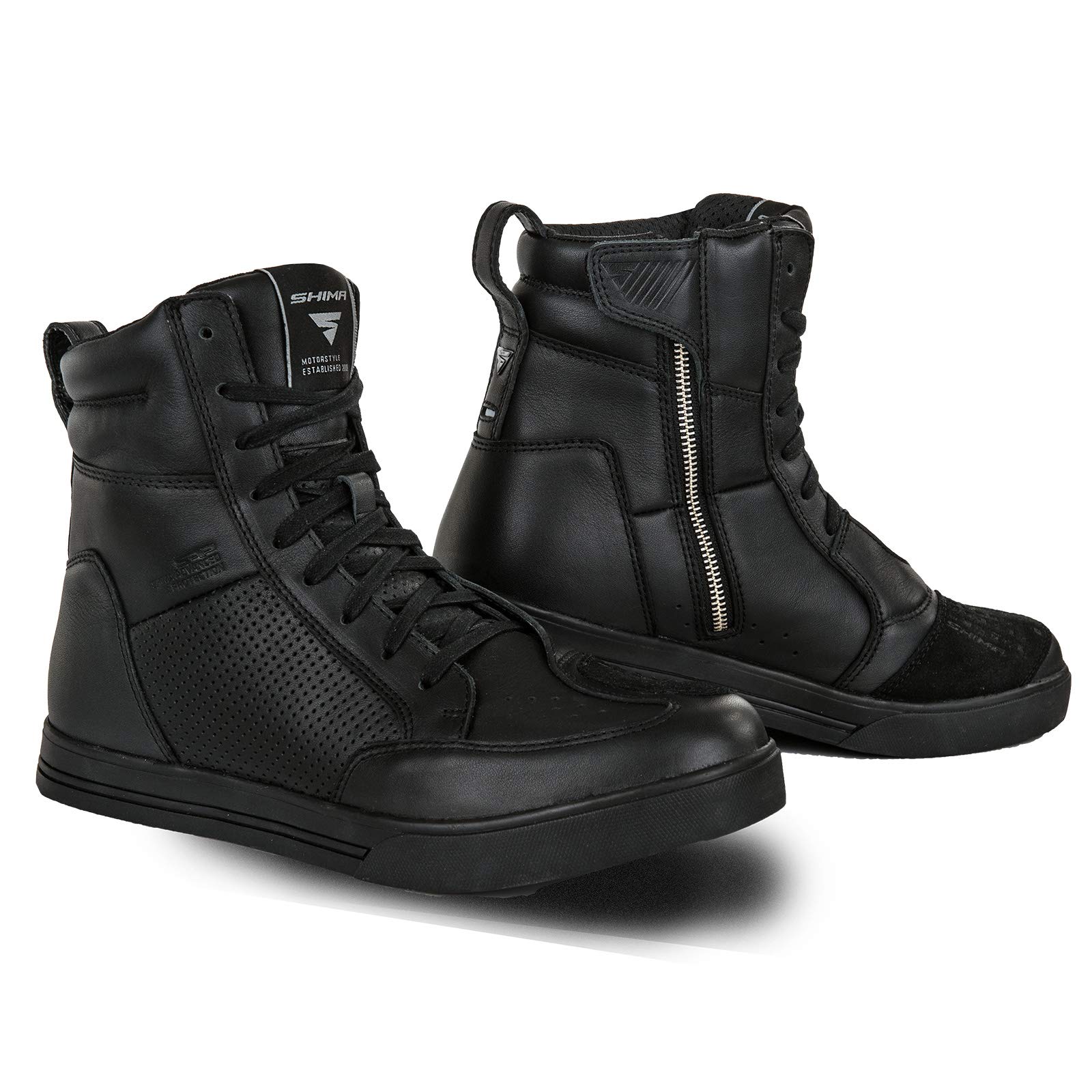 SHIMA Blake Boots Motorcycle Boots for Men Ventilated Leather Shoes Motorbike Sh