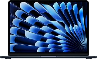 Apple 2025 MacBook Air 13-inch Laptop with M4 chip: Built for Apple Intelligence, 13.6-inch Liquid Retina Display, 16GB Unified Memory, 256GB SSD Storage, 12MP Center Stage Camera, Touch ID; Midnight