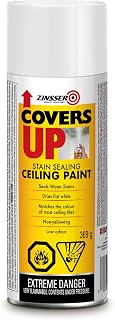 Zinsser Covers Up Ceiling Touch Up Spray Paint in White 369g