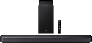 Samsung Q-Series Soundbar HW-Q600F 3.1.2ch with Wireless Subwoofer, Dolby Atmos/DTS Virtual:X, Q-Symphony, SpaceFit Sound Pro, Adaptive Sound, Game Mode Pro, Bluetooth, (2025 Model)