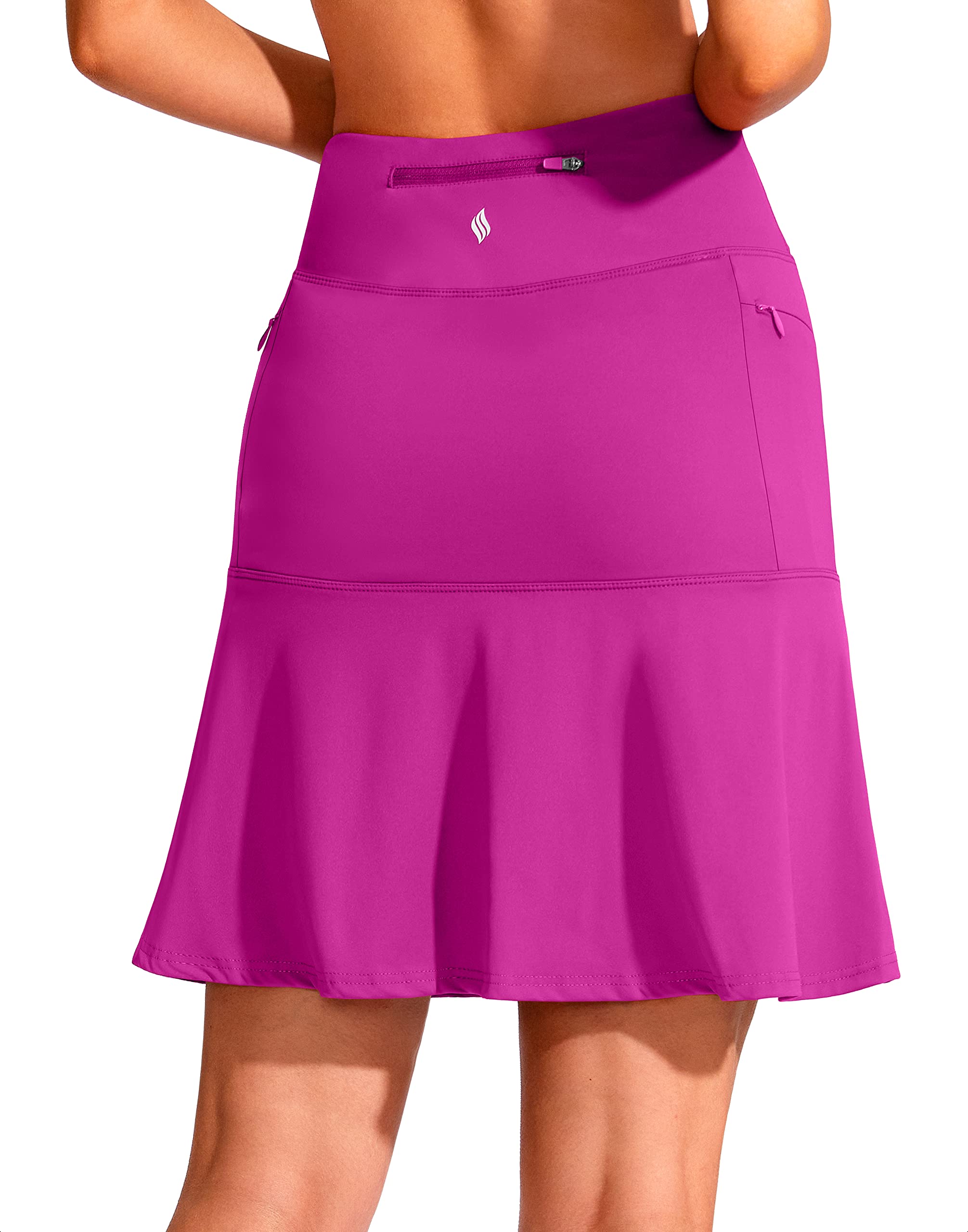 SANTINY 19" Ruffled Golf Skirts for Women
