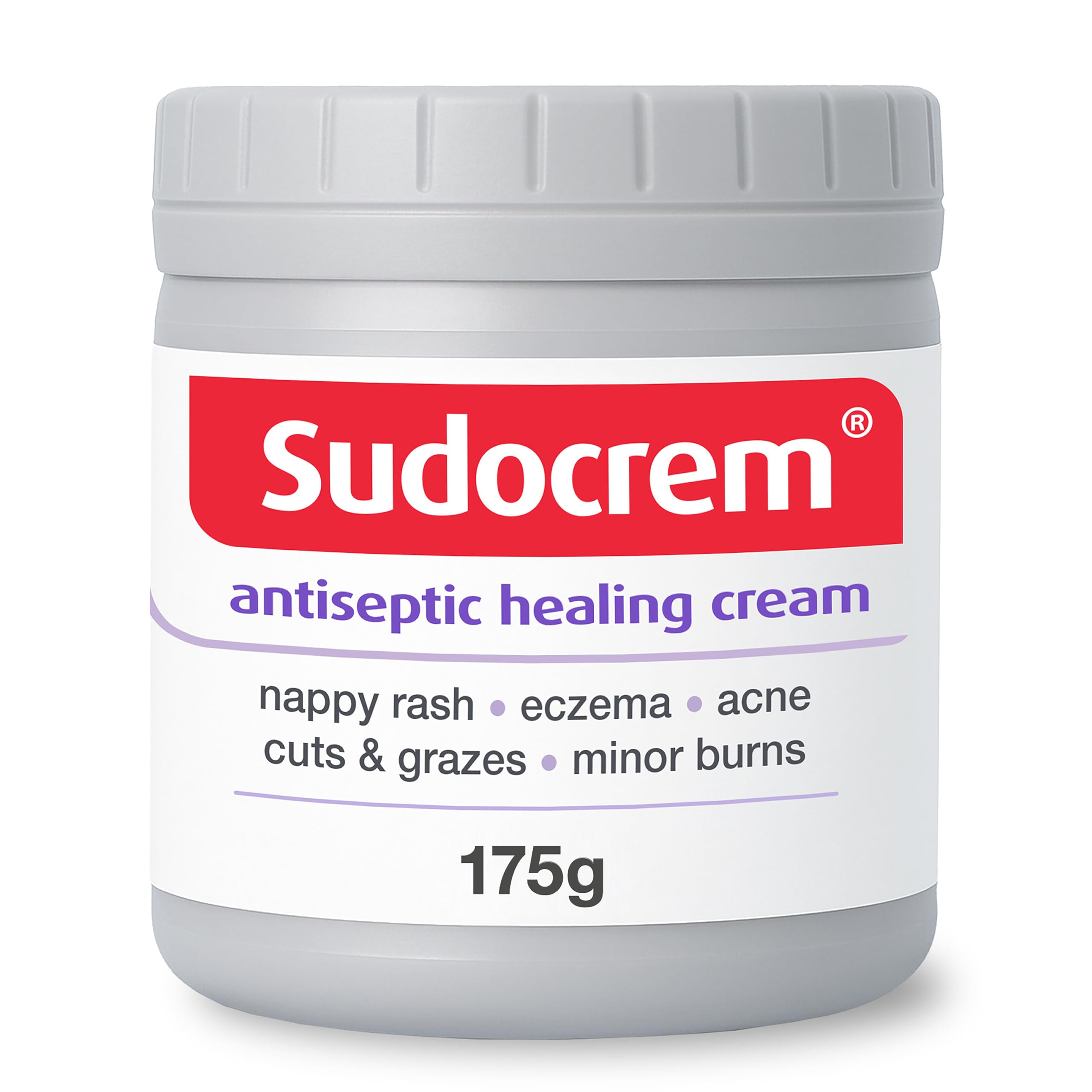 Sudocrem® Antiseptic Healing Cream, Zinc Oxide Cream, 175g | For Nappy Rash, For