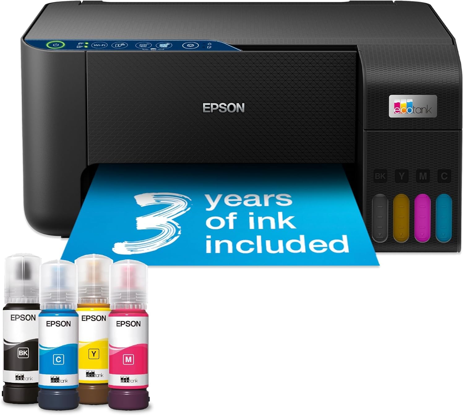 Epson EcoTank ET-2861 Ink Tank Printer | Busy Home Use | Wireless | A4 | Print, 