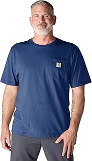 Carhartt Mens Loose Fit Heavyweight Short-Sleeve Pocket T-Shirt (Also Available in Big & Tall) CloseoutWork Utility T-Shirt