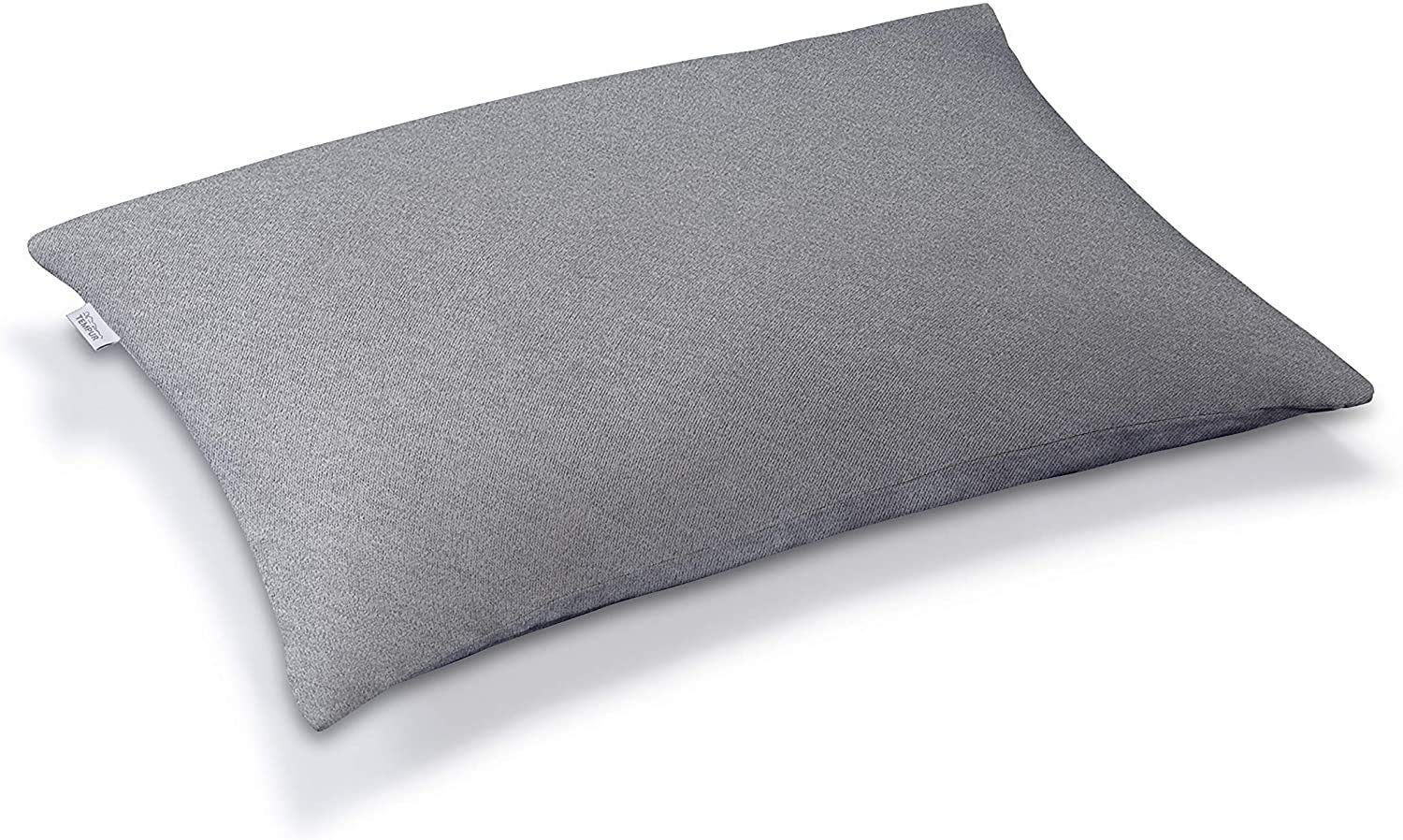 Tempur 73008695 Pillowcase, Gray, Smooth Pillowcase, Approx. 27.6 x 19.7 inches 