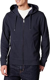 Amazon Essentials Men's Lightweight Regular Fit Sweatshirt with Hood and Full Zip