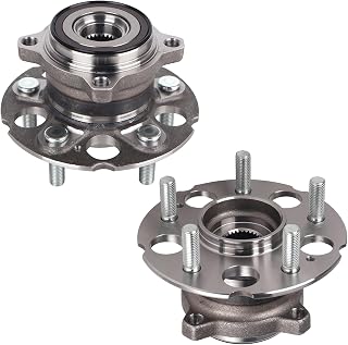 BasaltGear 512345 Pair 2 Rear Wheel Hub &amp; Bearing Assembly for 2007-2011 Honda CR-V 4WD, 2007-2018 Acura RDX