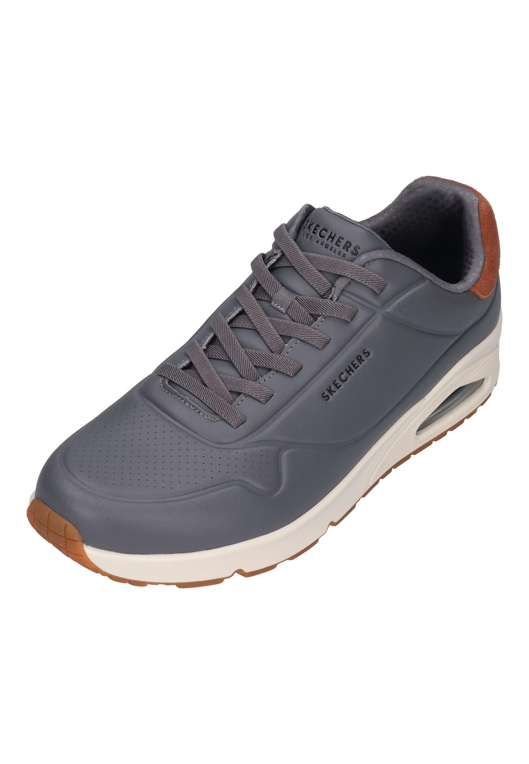 Skechers Los Angeles Uno Tailored Air Mens Casual Trainers in Navy Black