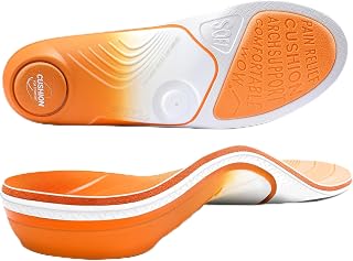 PCSsole Comfort Orthotic Insoles (Gen 2) – Heavy Duty 240+ lbs Arch Support Shoe Insert for Flat Feet & Heel Pain Relief – All-Day Standing Comfort