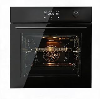 PtioHavn 24'' Electric Wall Oven 2.5 Cu.Ft 3000W Built In Single Wall Oven | 8 Cooking Modes, 3D Convection Heat, Touch Control, Triple Layer, Safety Lock, ETL Certified, Stainless Steel, Ideal for Bake