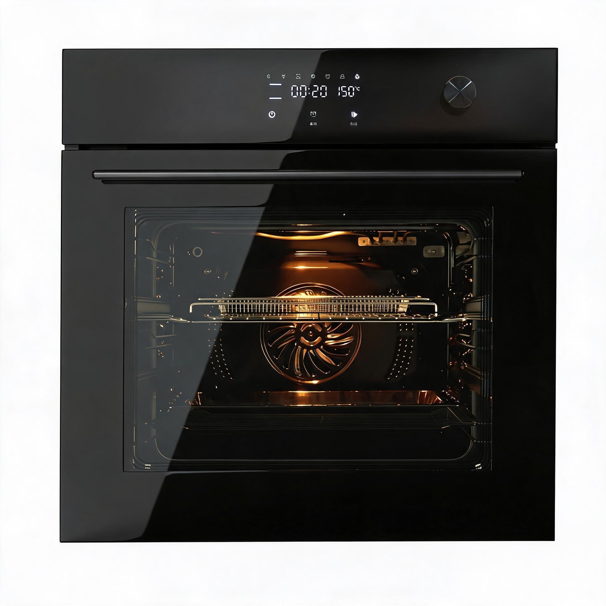 PtioHavn 24'' Electric Wall Oven 2.5 Cu.Ft 3000W Built In Single Wall Oven | 8 C