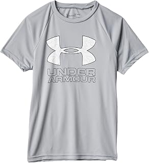 Under Armour 1354000 Boys' Tech Hybrid Print Fill Logo T-Shirt (Training)