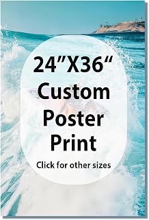 JIMUJIA Custom Canvas Art Print (24L x 36W), Personalized Photo Wall Decor | Unframed Canvas Print (Optional Frames) Customizable Photo Portrait Gift for Living Room, Bedroom, Office Decor