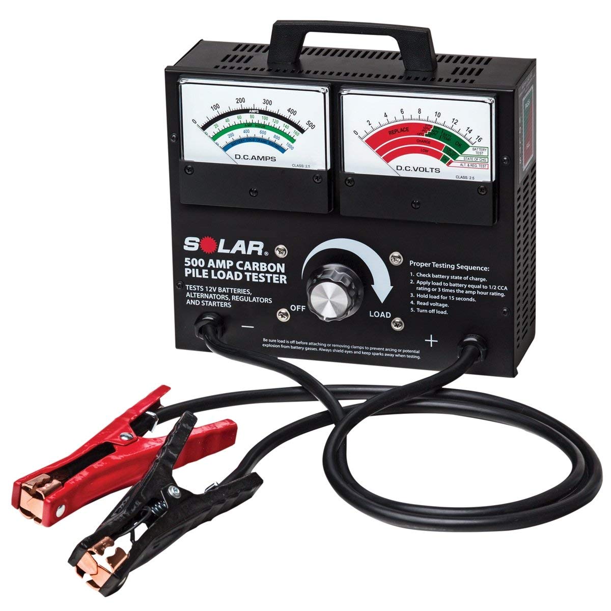 Clore Automotive 1874 500 Amp Carbon Pile Battery Load Tester