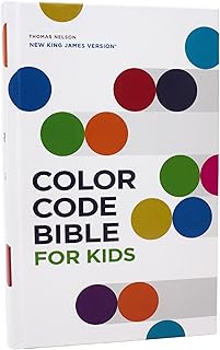 NKJV, Color Code Bible for Kids, Hardcover, Comfort Print