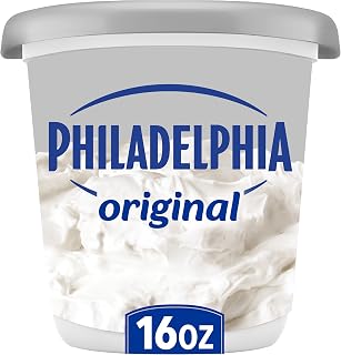 Philadelphia Cream Cheese Spread, Original, 16 oz | for Smooth Spreadable Mornings No Artificial Preservatives, Flavors, or Dyes Made With Fresh Milk & Real Cream,