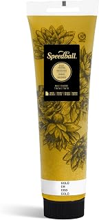 Speedball Water-Soluble Block Printing Ink, 5-Ounce Tube (Gold)