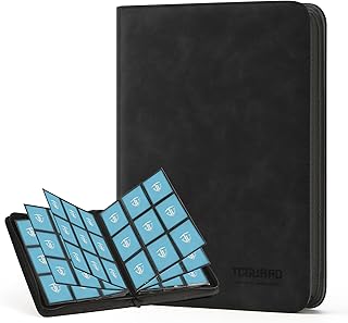 TCGUARD Trading Card Binder, 9 Side Loading Pocket Card Album Hold Up to 540 Cards, Zipper Binder for Cards Collection, TCG Card Holder for Game Card, Sports Card, Yugioh, MTG etc.