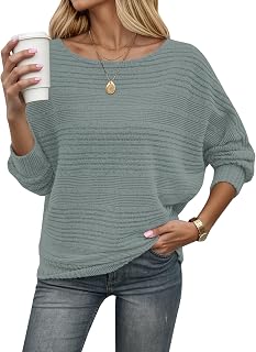 WNEEDU Women's Winter Sweater Autumn Lightweight Elegant Sweater