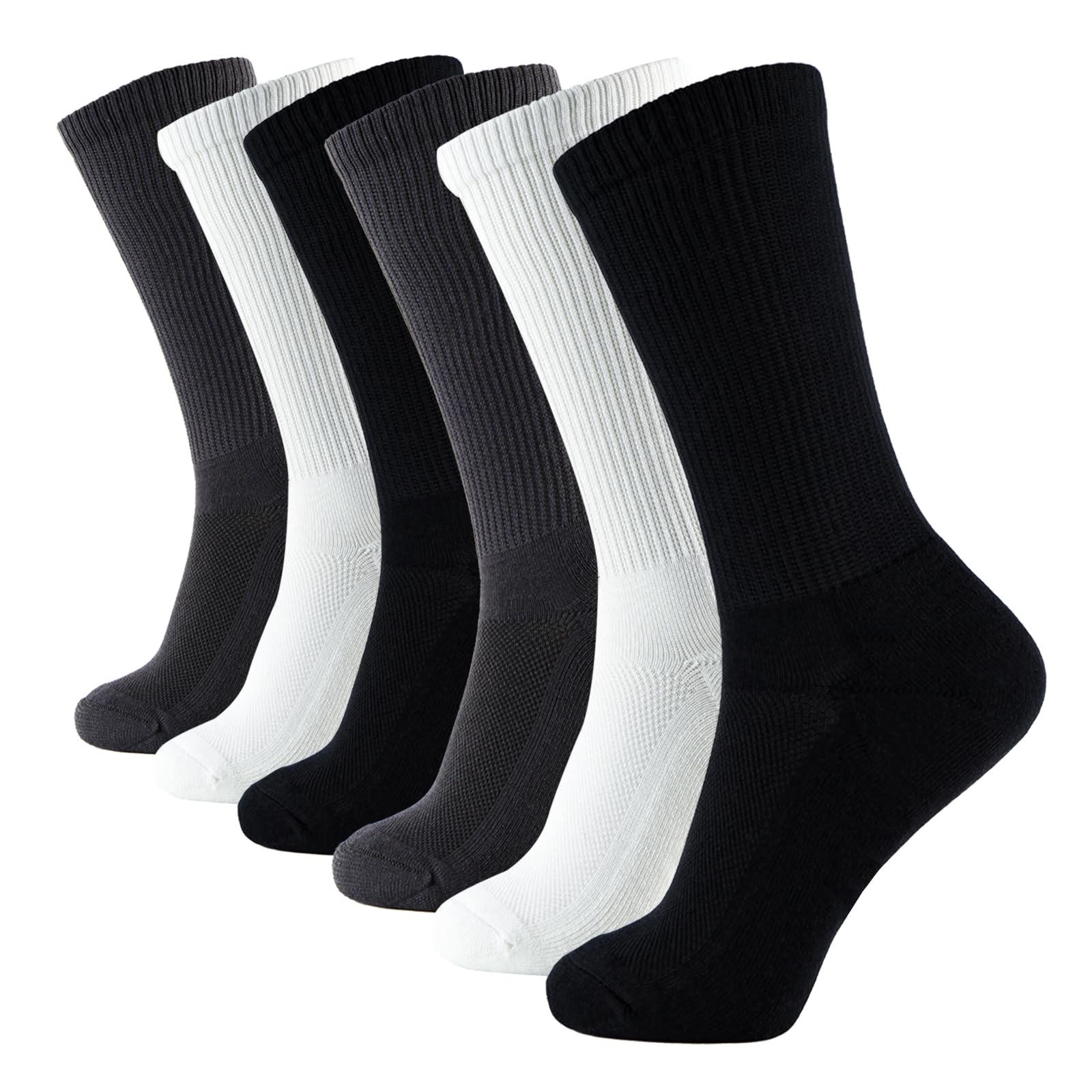 +MD 2/4/6 Pairs Ultra Soft Viscose Fiber Socks for Men Women Sports Socks