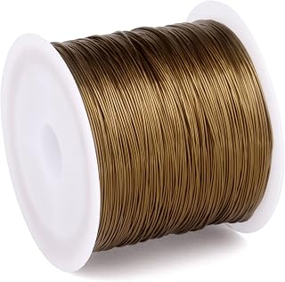 328FT 26 Gauge Jewelry Wire for Jewelry Making Copper Metal Wire for Crafts | Antique Bronze Bendable Thin Beading Wire Bulk for Necklace Bracelet Crafts