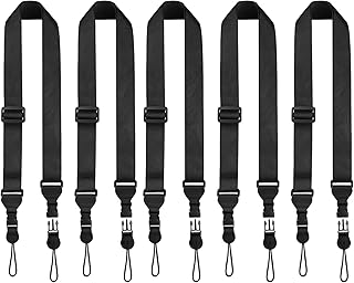 FIEIL 5 Pack Universal Shoulder Strap, Replacement Nylon Neck Lanyard, Comfortable Adjustable Shoulder Strap for iPad, Camera, Crossbody Bag, Binocular, Tablet