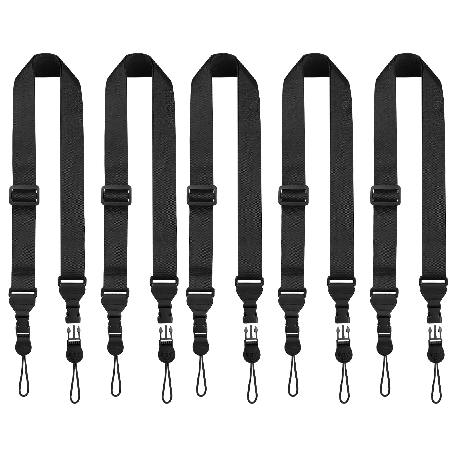 FIEIL 5 Pack Universal Shoulder Strap, Replacement Nylon Neck Lanyard, Comfortab
