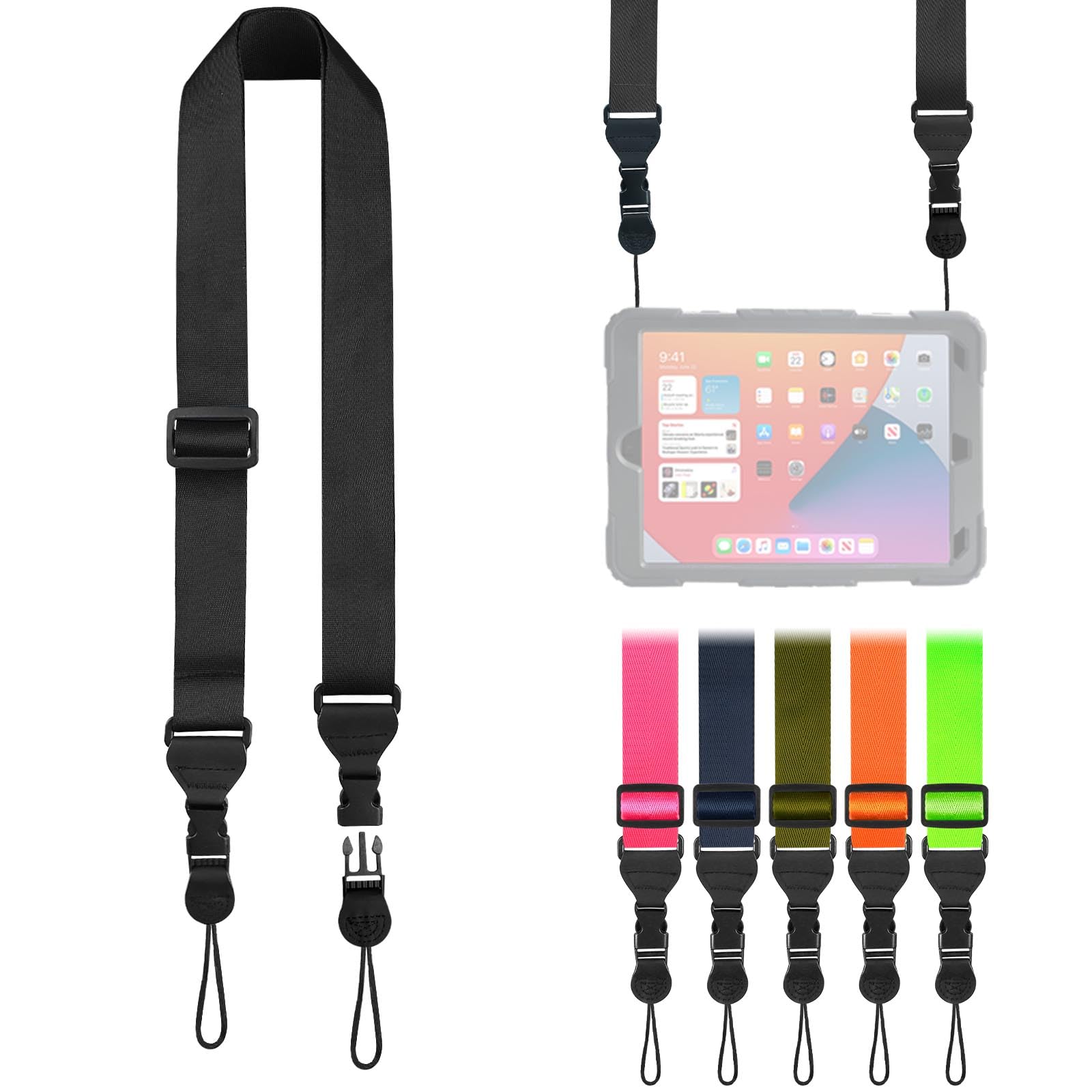 FIEIL Adjustable Shoulder Strap, Nylon Camera Strap, Comfortable Neck Strap for 