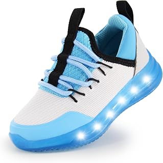 YESKIS Toddler Boys Girls Light up Shoes Slip-On Tennis Sneakers Casual