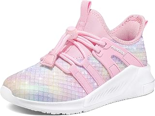 RUNSIDE Girls Lace-up Running Sneakers