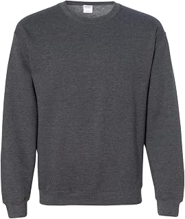 Gildan Men's Fleece Crew Neck Sweatshirt Tracksuit Top
