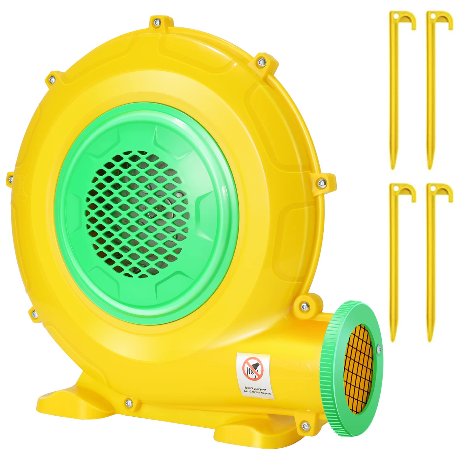 Bounce House Blower, 550W/0.73HP Commercial Air Blower with Double-Sided Fan Bla