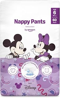 By Amazon Disney - Nappy Pants - Size 6 (15+ kg) - 60 count (1 pack of 60)